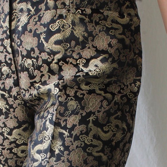 Vintage 90s silk trousers// sold - Picture 2 of 5